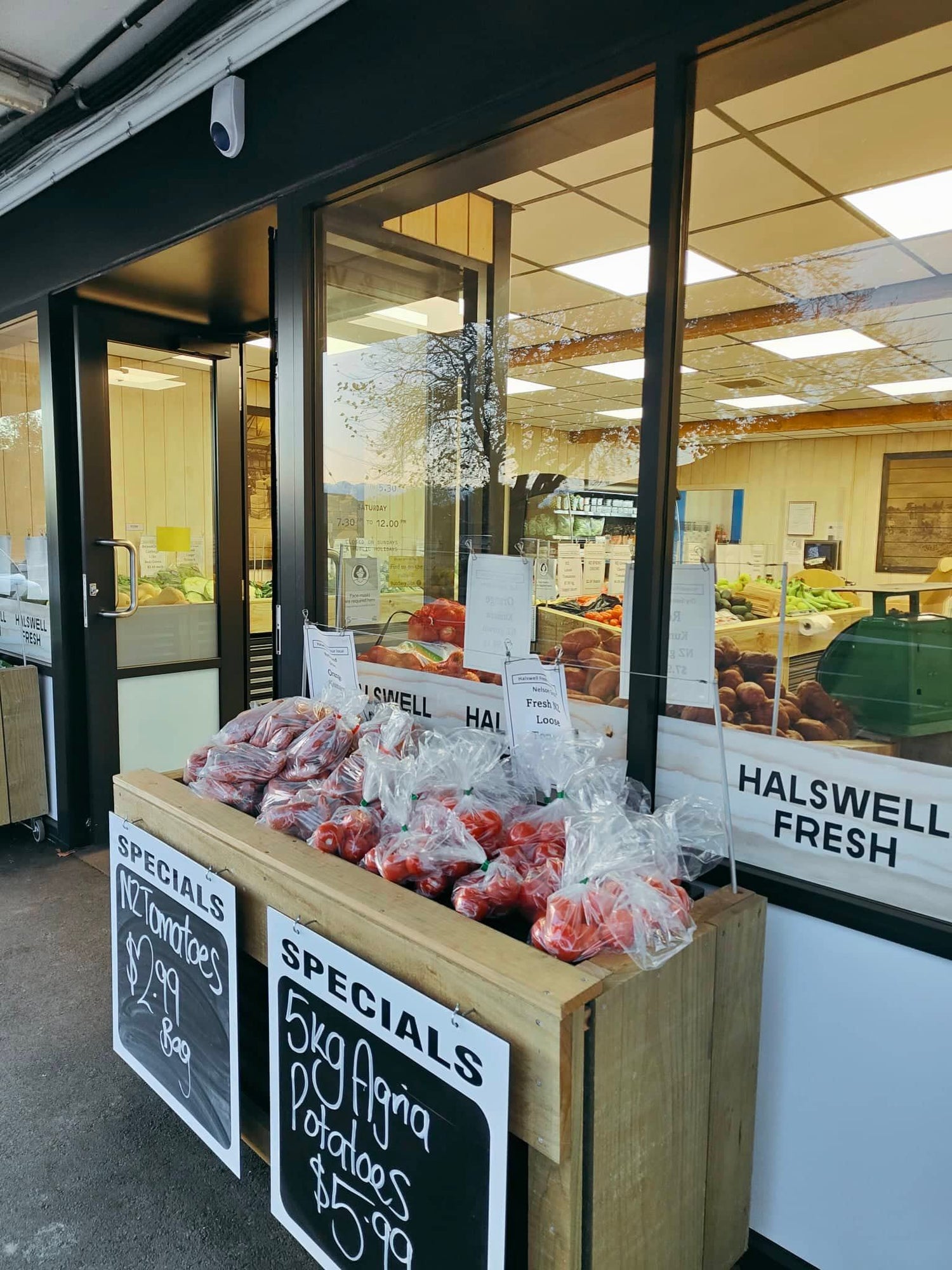 Halswell Fresh Store front view from Sparks Road